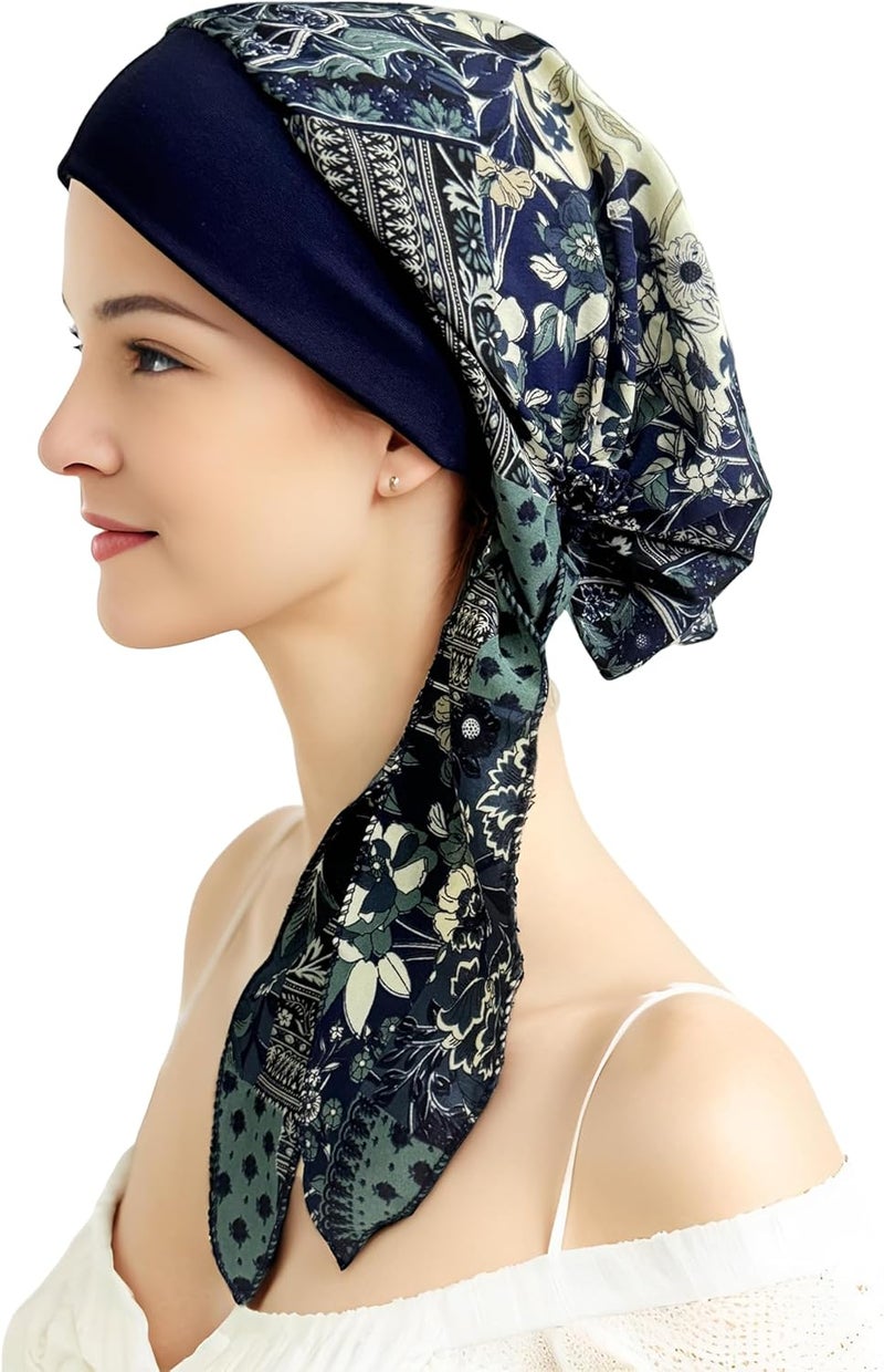 Belleshow Chemo Headwear Turbans for Women, Cancer Head Scarf, Headwear Coverings Caps, Head Wraps for Cancer Patients - Image 3